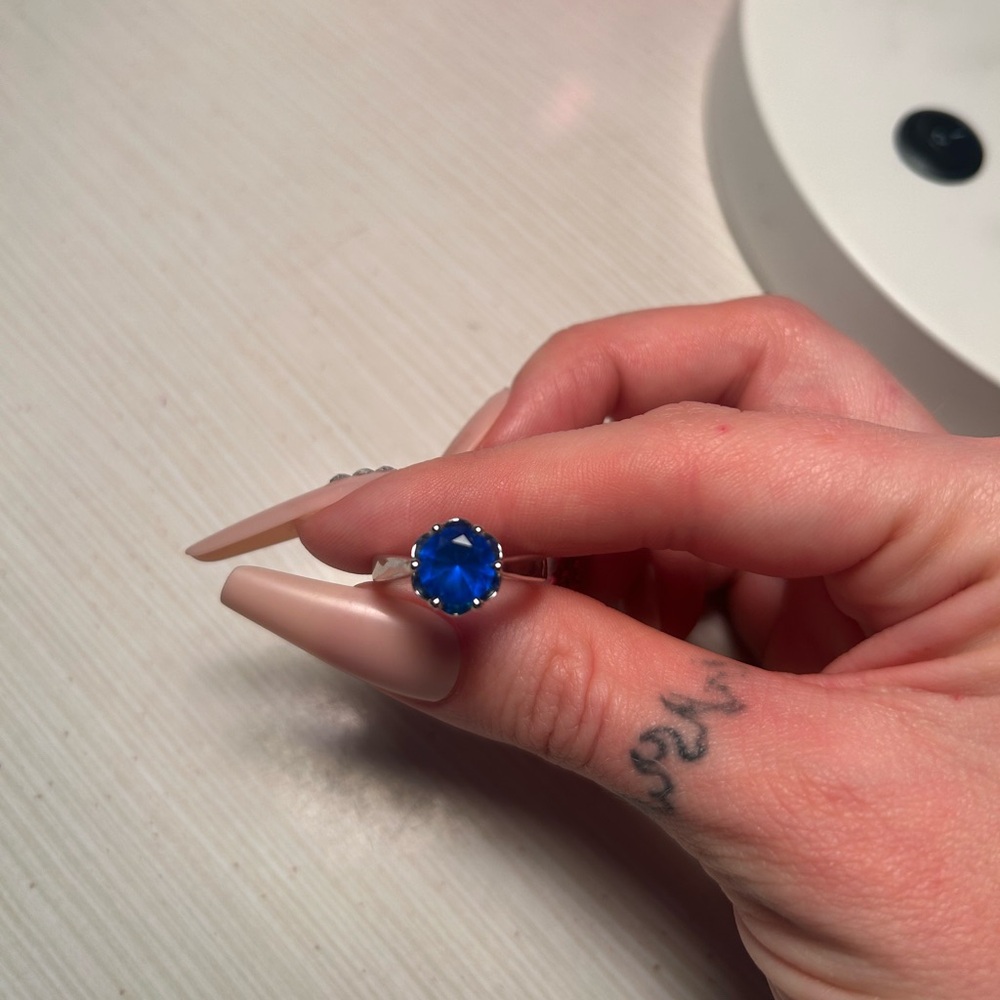 Blue sapphire ring #jewellery